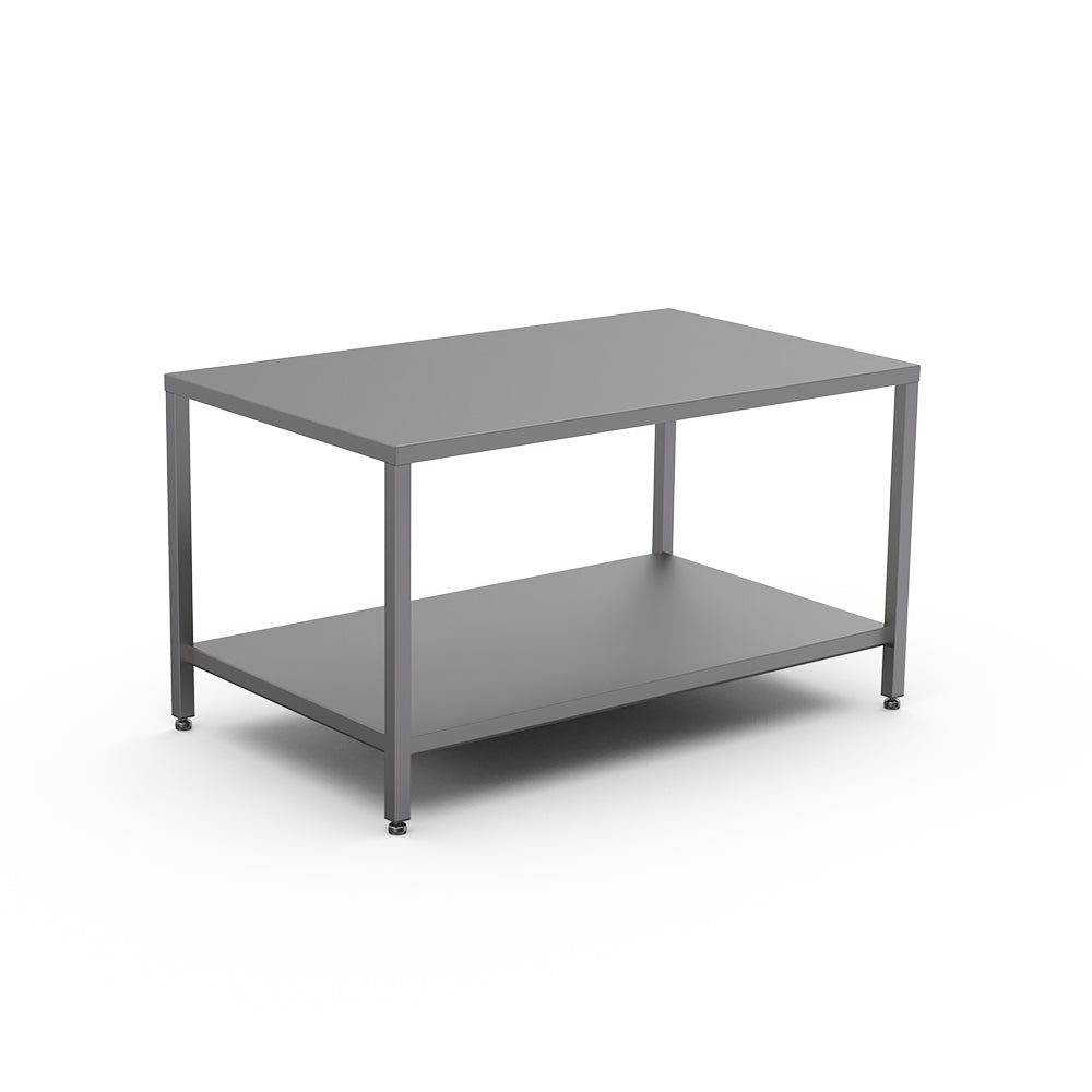 Stainless steel heavy duty table with undershelf