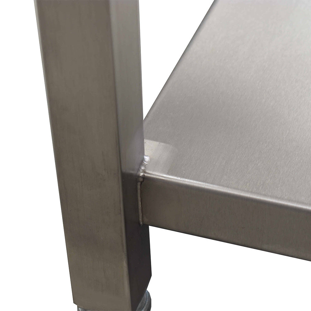 Stainless steel heavy duty table with undershelf