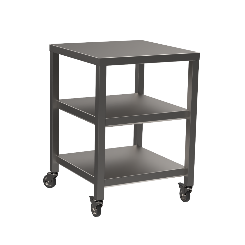 Stainless steel heavy duty table with double undershelf