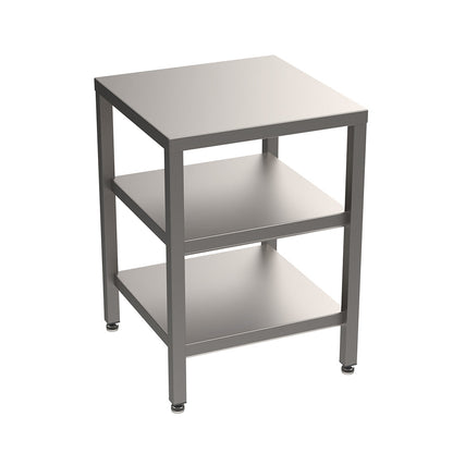 Stainless steel heavy duty table with double undershelf