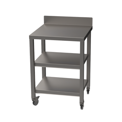 Stainless steel heavy duty table with double undershelf