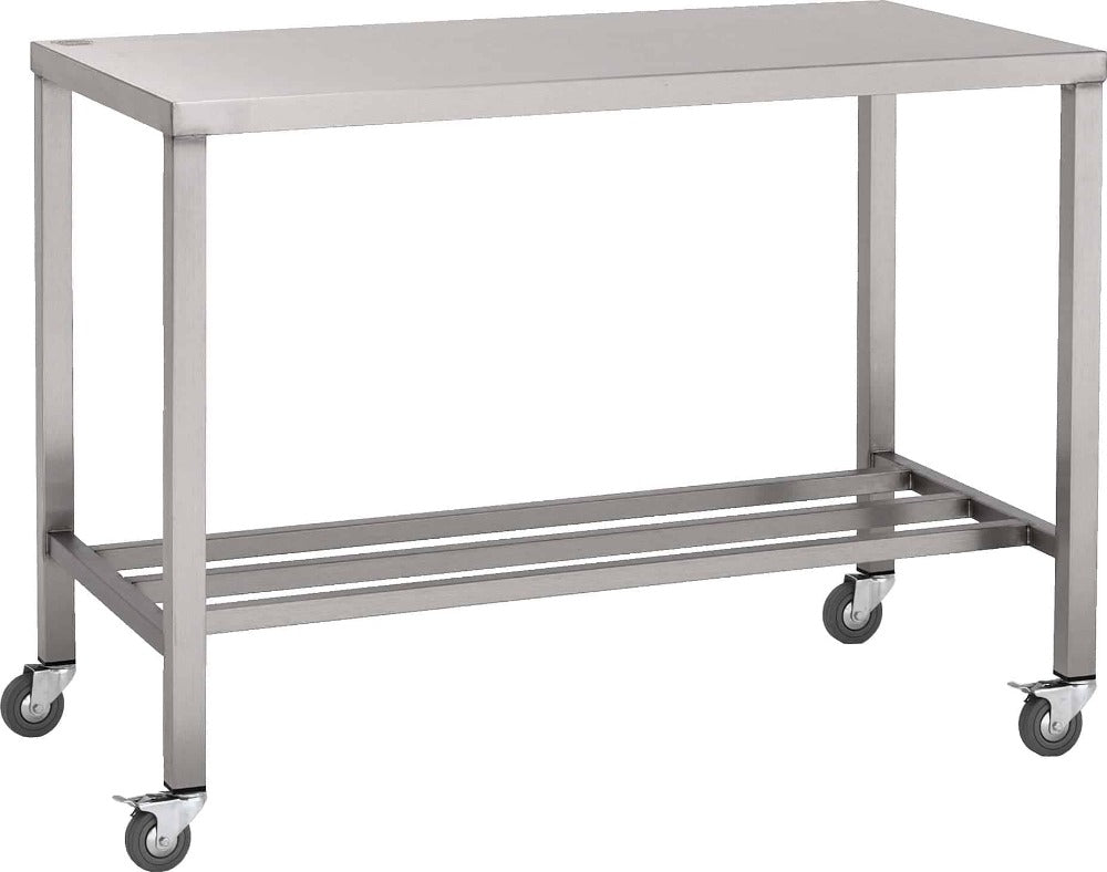 Stainless steel heavy duty table with multibar undershelf