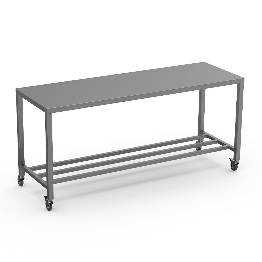 Stainless steel heavy duty table with multibar undershelf