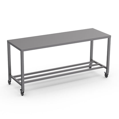 Stainless steel heavy duty table with multibar undershelf