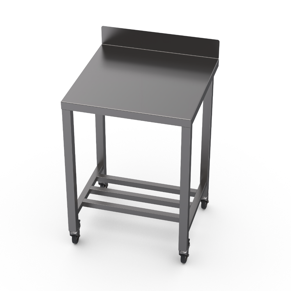 Stainless steel heavy duty table with multibar undershelf