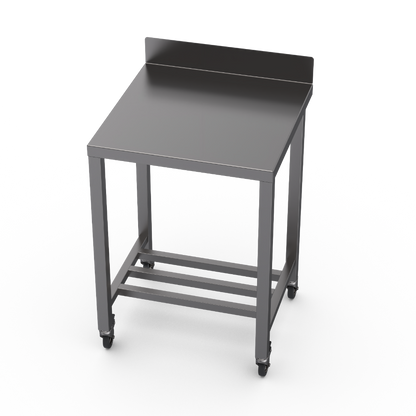 Stainless steel heavy duty table with multibar undershelf
