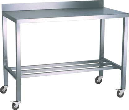 Stainless steel heavy duty table with multibar undershelf