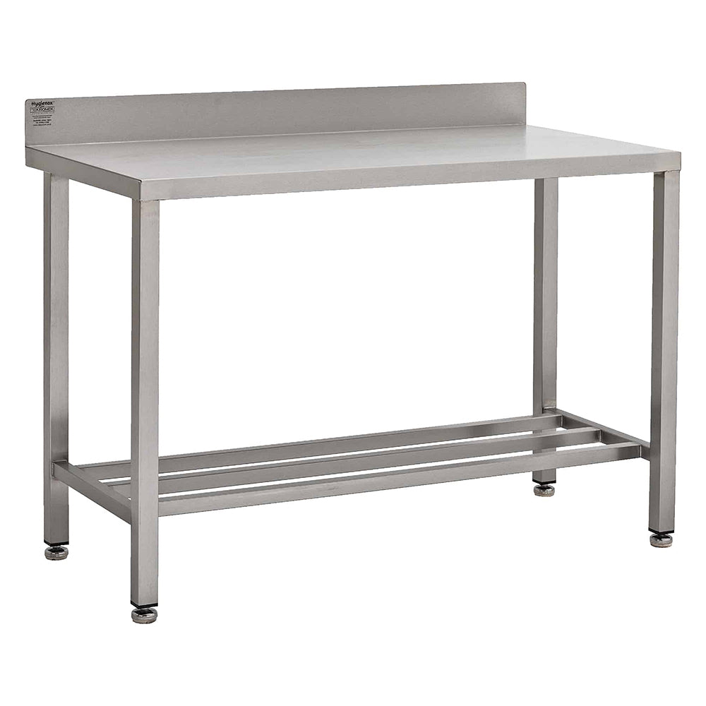 Stainless steel heavy duty table with multibar undershelf