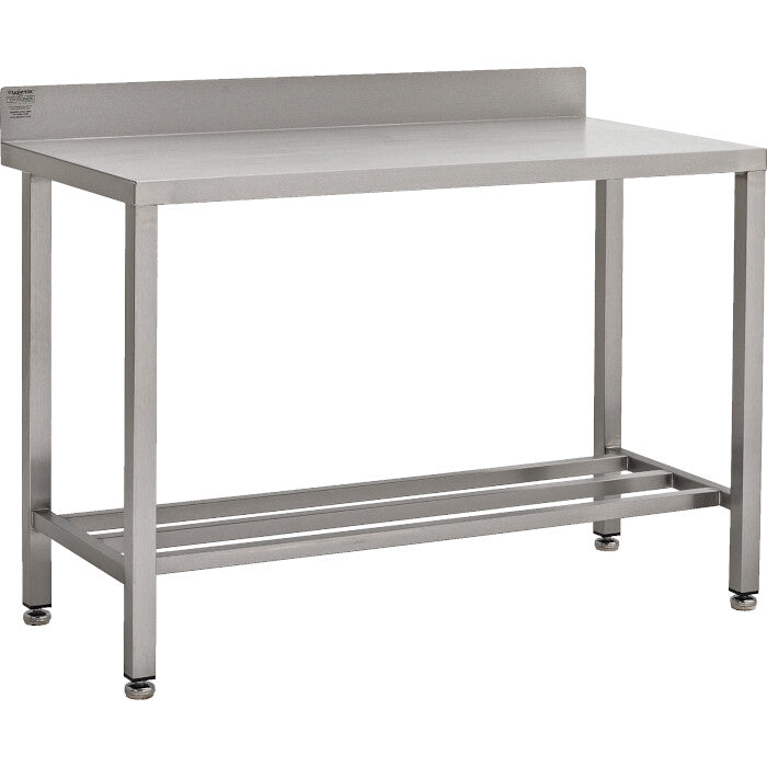 Stainless steel heavy duty table with multibar undershelf