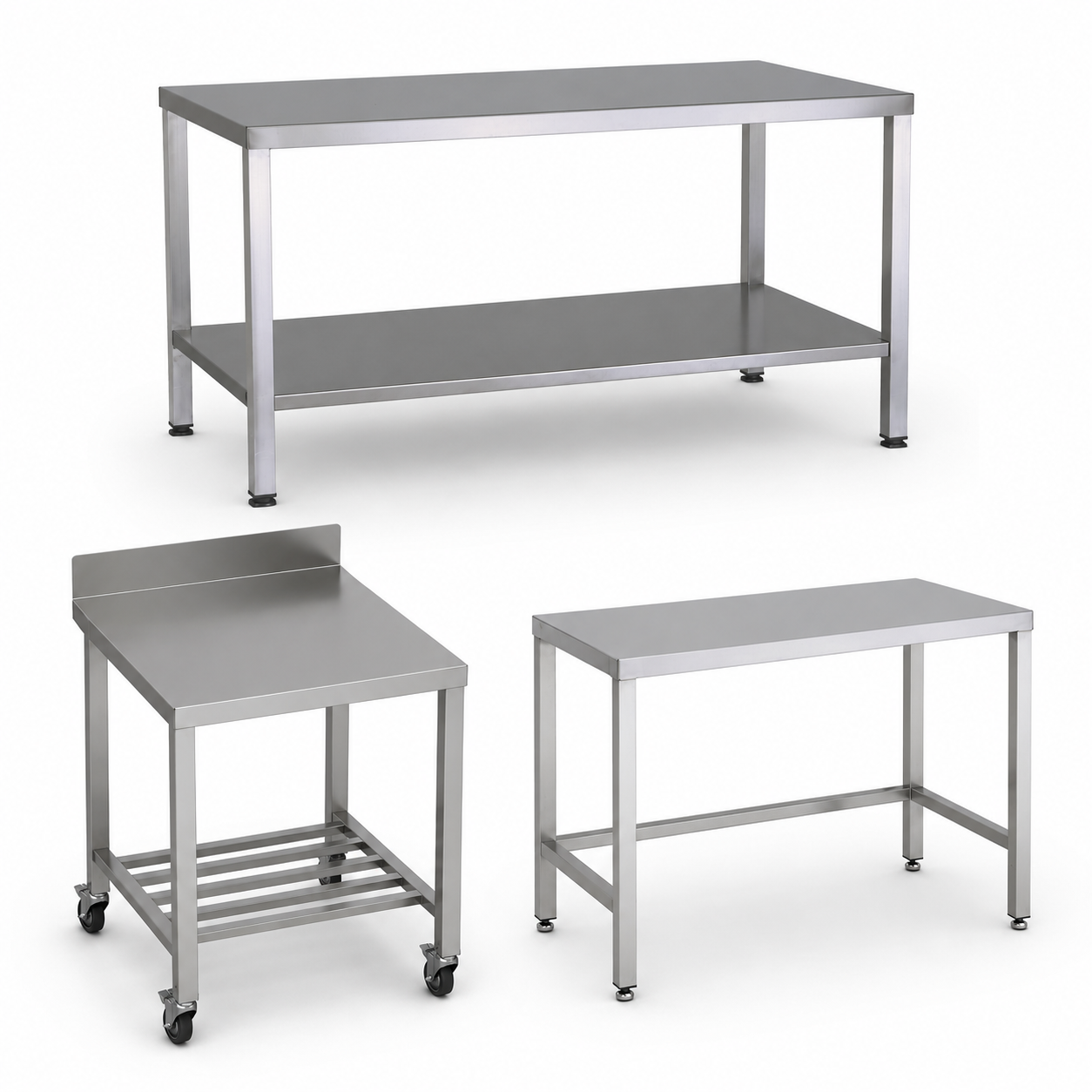Stainless steel heavy duty tables
