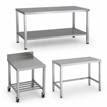 Stainless steel heavy duty tables