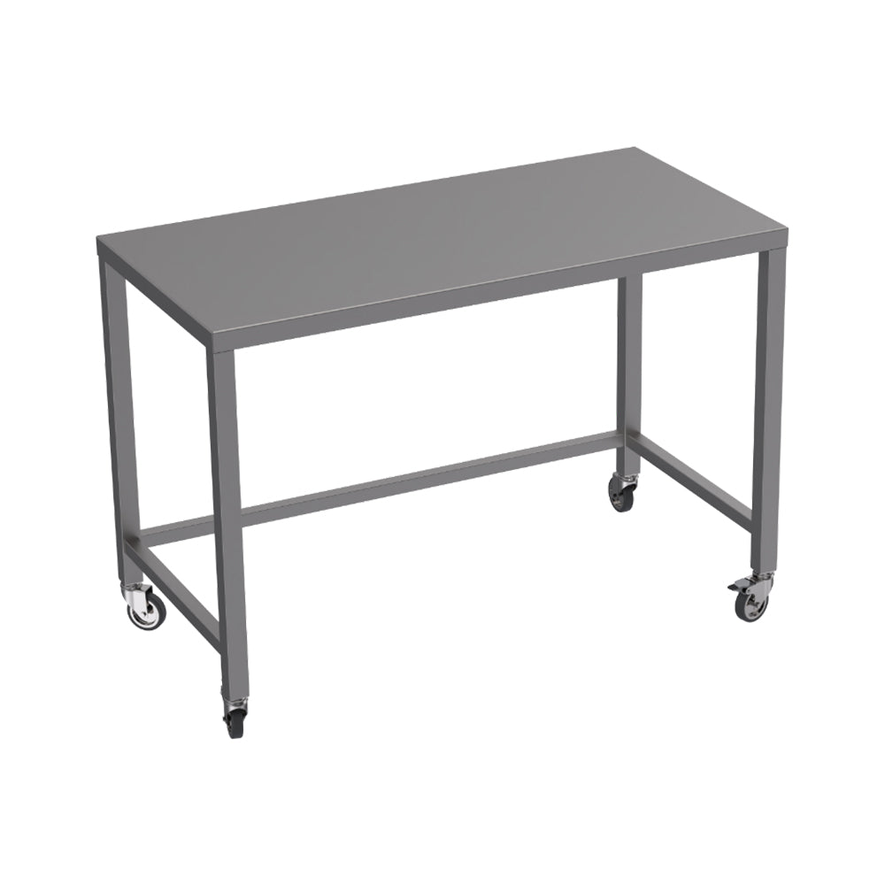 Stainless steel heavy duty table with rear tie bar