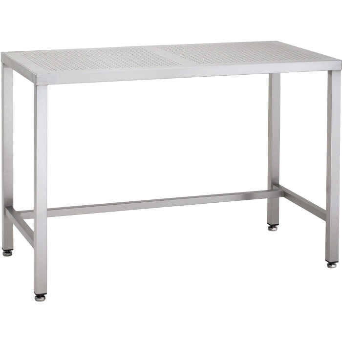 Stainless steel heavy duty table with perforated top
