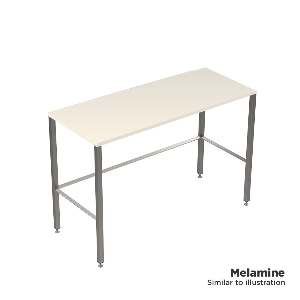 Laboratory H frame stainless steel workbench