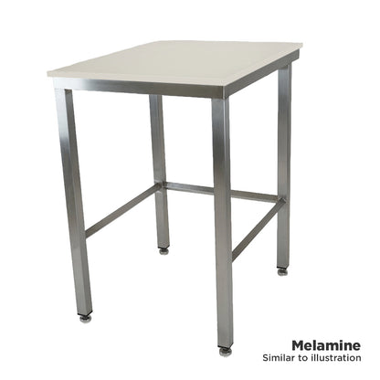 Laboratory H frame stainless steel workbench