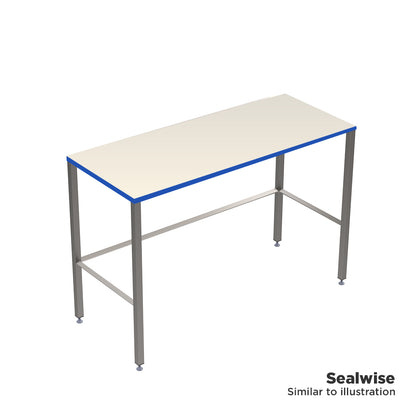Laboratory H frame stainless steel workbench