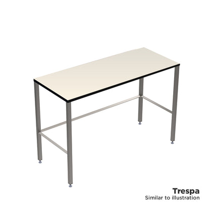 Laboratory H frame stainless steel workbench