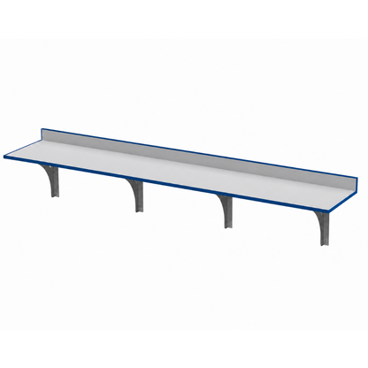 Hygienic composite wall mounted lab bench