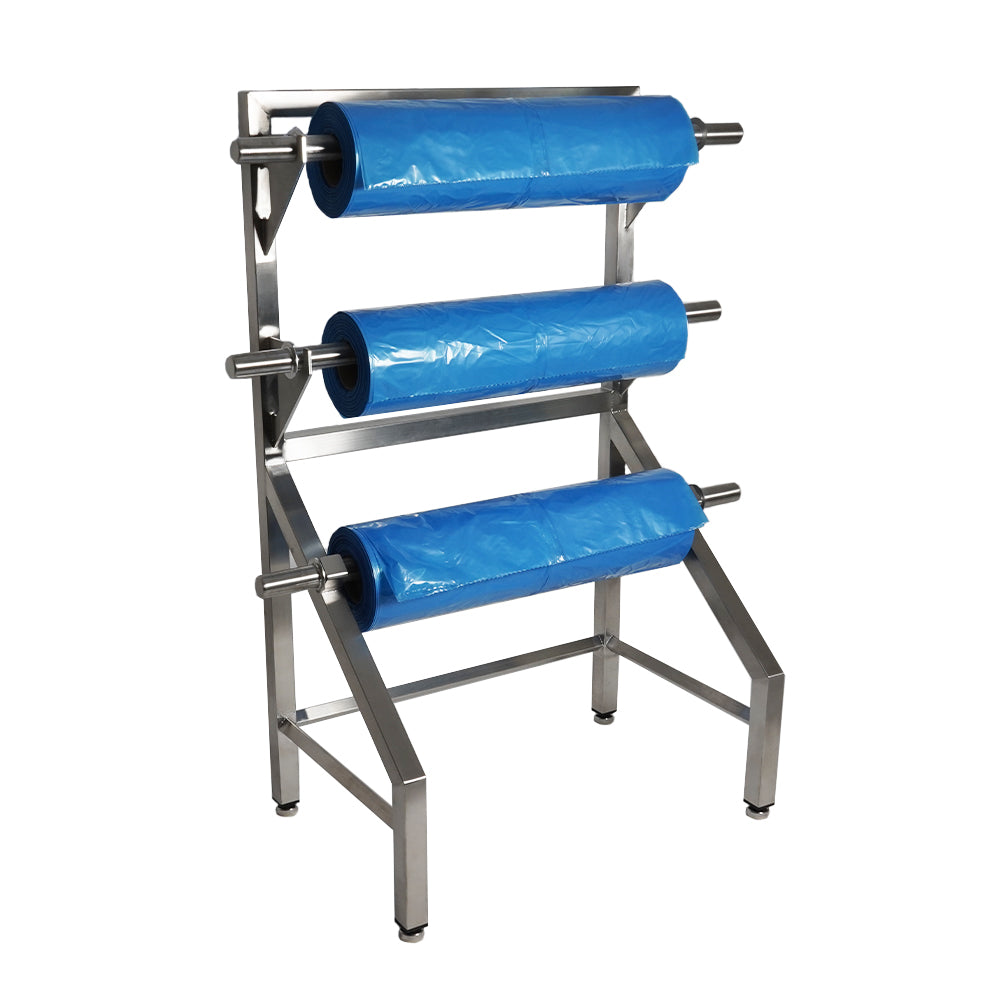 Tote bin cover dispenser - 3 roll