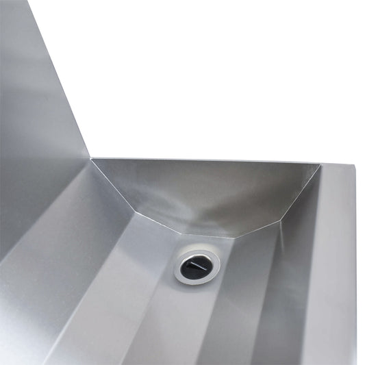 Stainless steel six station sensor operated wash trough