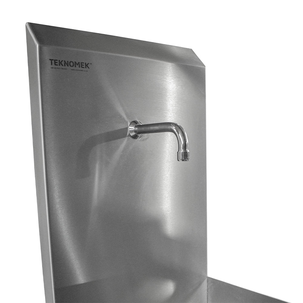 Stainless steel one station scrub sink