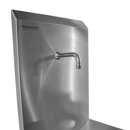 Stainless steel one station scrub sink