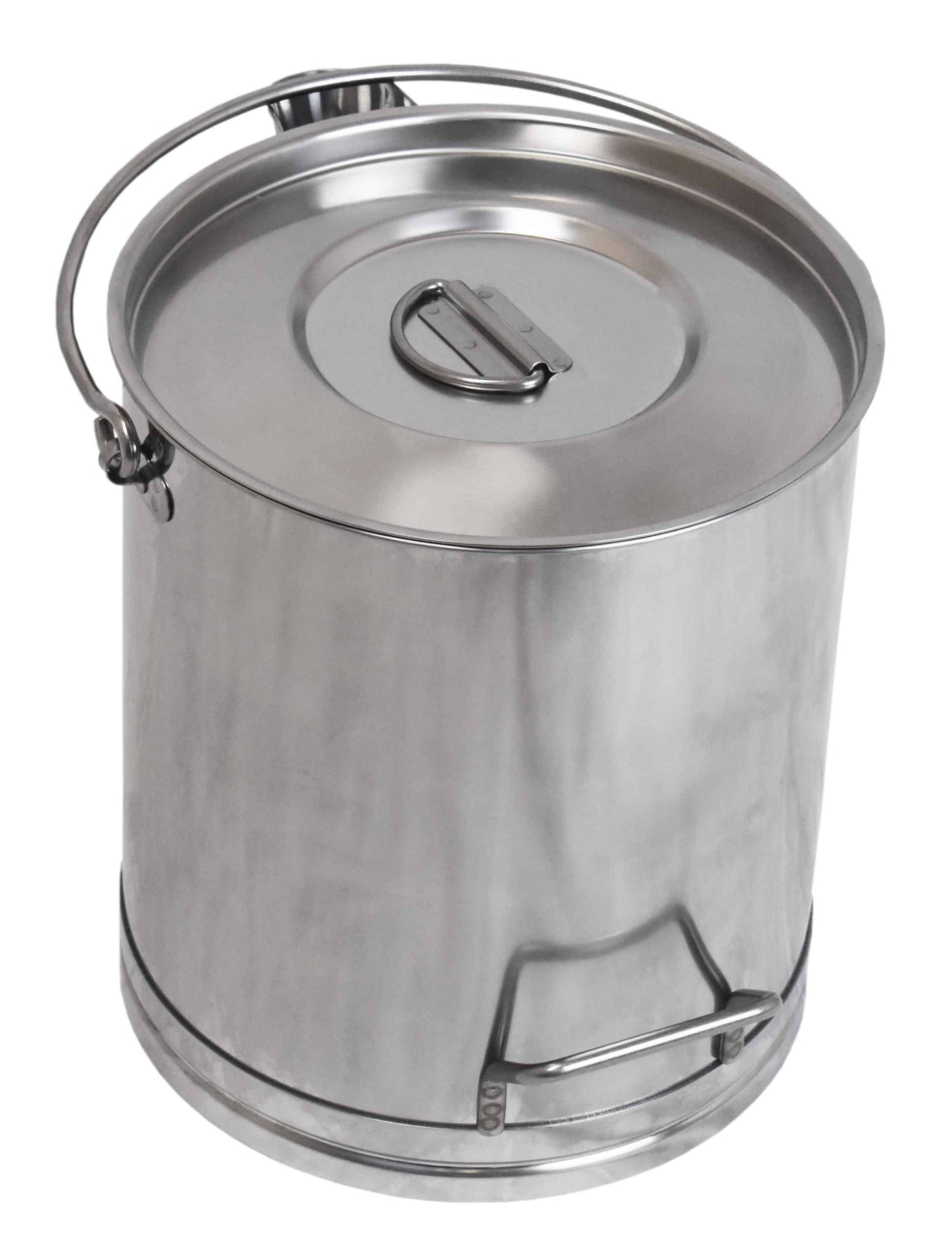 Straight sided bucket with pouring lip