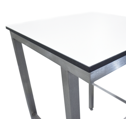 Laboratory H frame stainless steel workbench