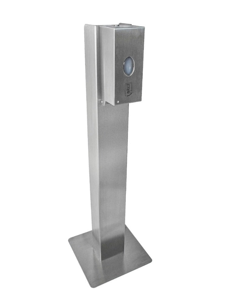 Freestanding pedestal soap/sanitiser dispensers