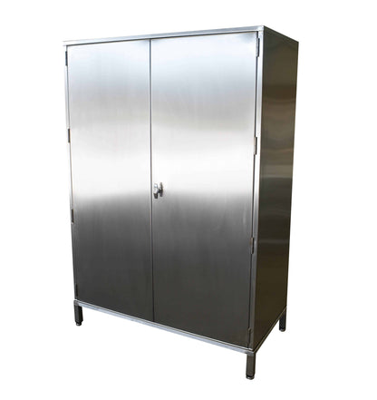 Stainless steel cupboard with internal cupboard