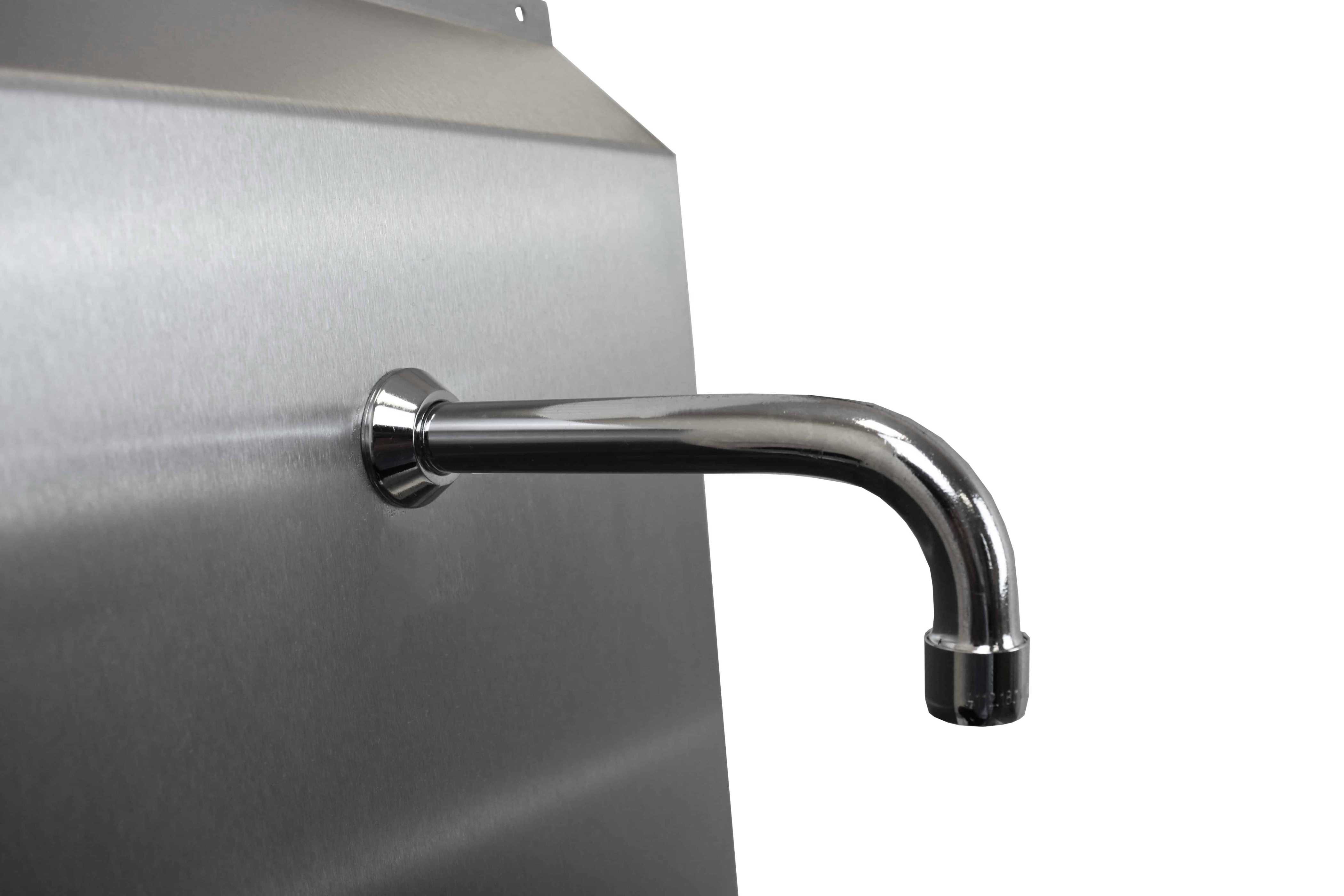 Stainless steel one station scrub sink