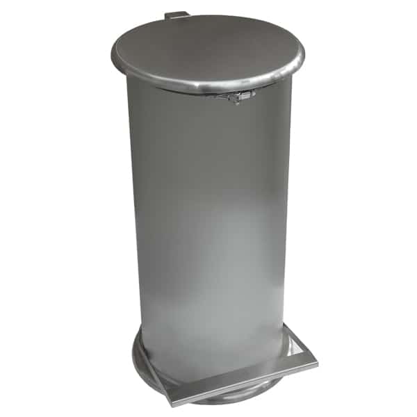 Cleanroom pedestal waste bag holders
