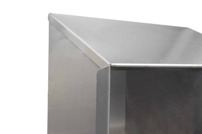 Stainless steel shoe and garment storage cupboard