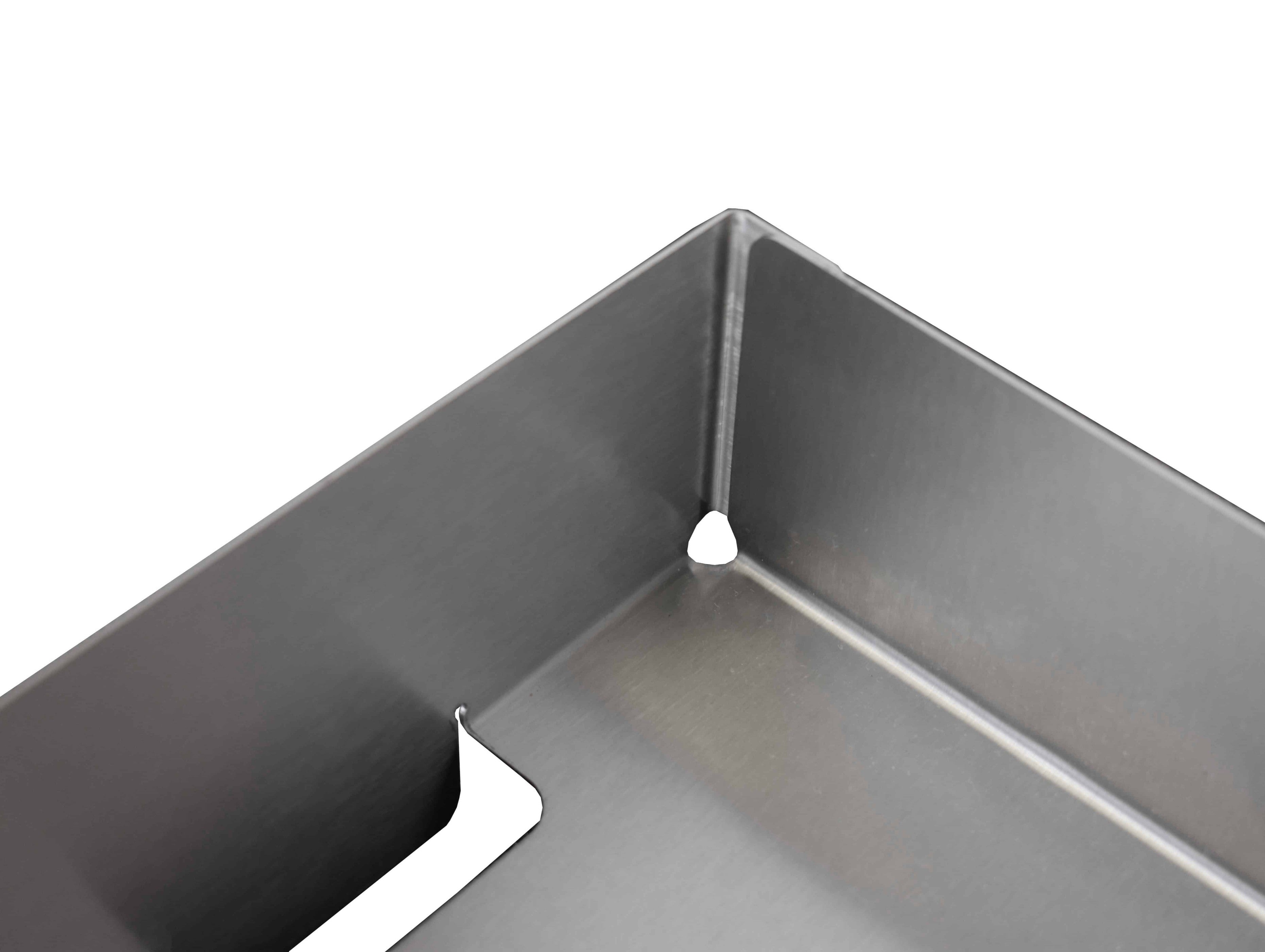 Stainless steel A4 document tray