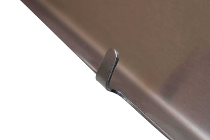 Stainless steel hanging racks for clipboards