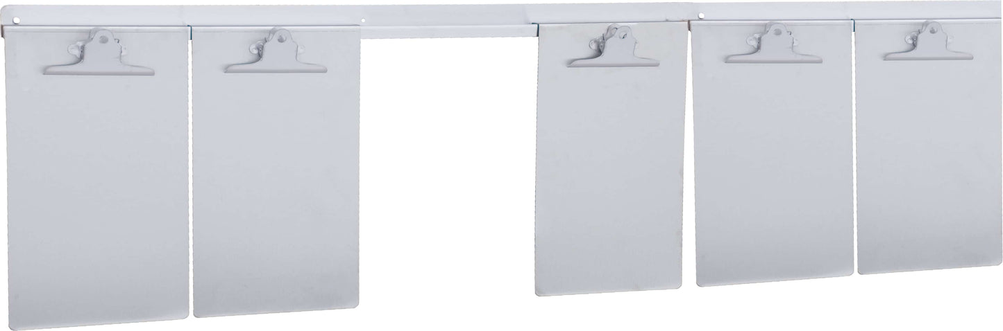 Hanging rack for clipboards with backclip