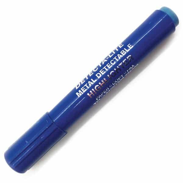 Metal detectable highlighter pens
