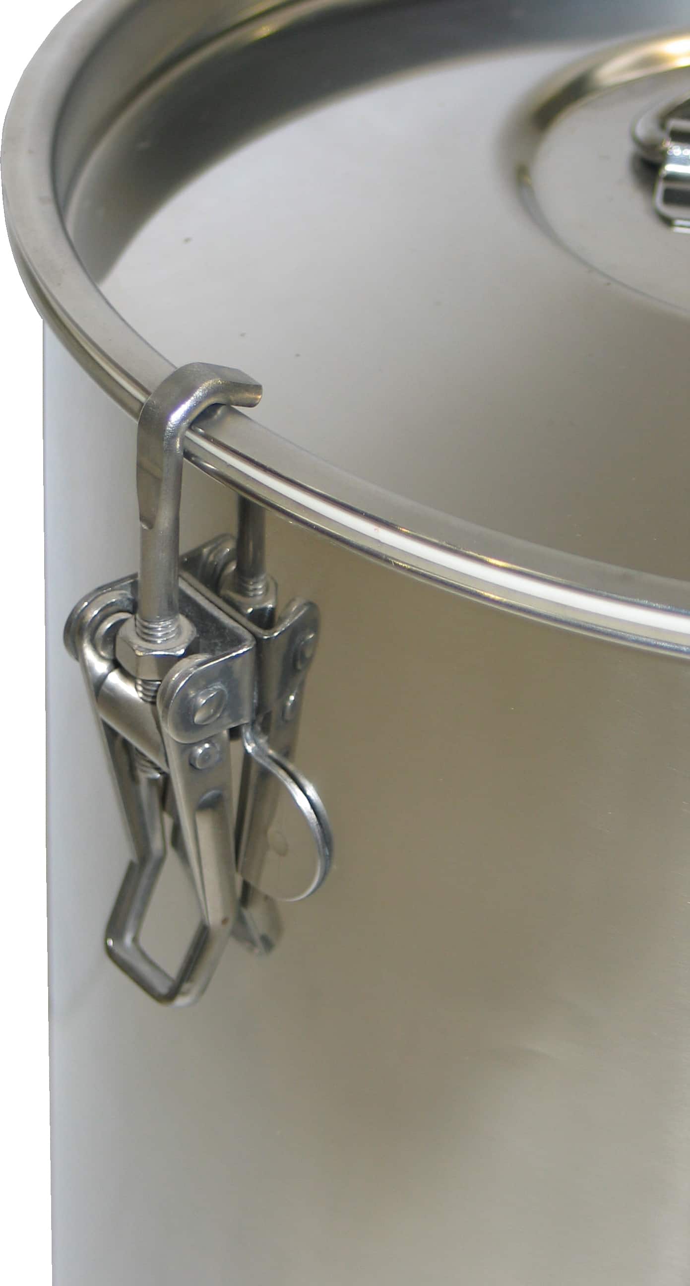 Stainless steel mixing container