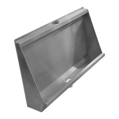 Space saving wall mounted urinal