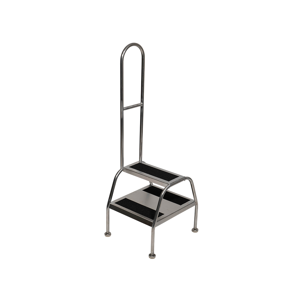 Portable steps with safety handle | Teknomek UK