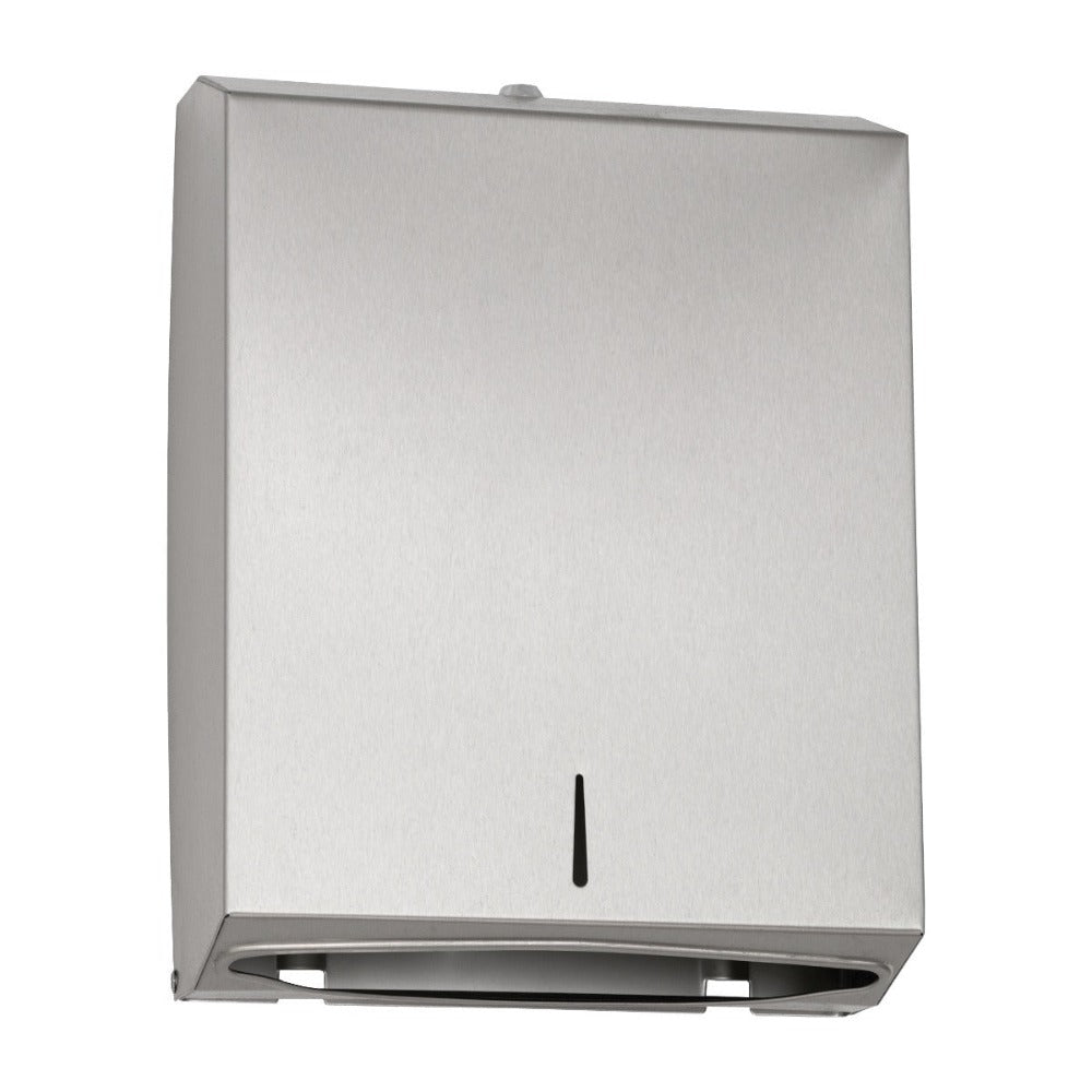 Folded paper towel dispenser