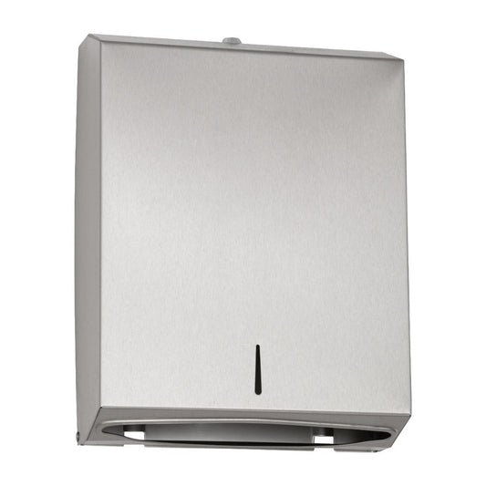 Folded paper towel dispenser