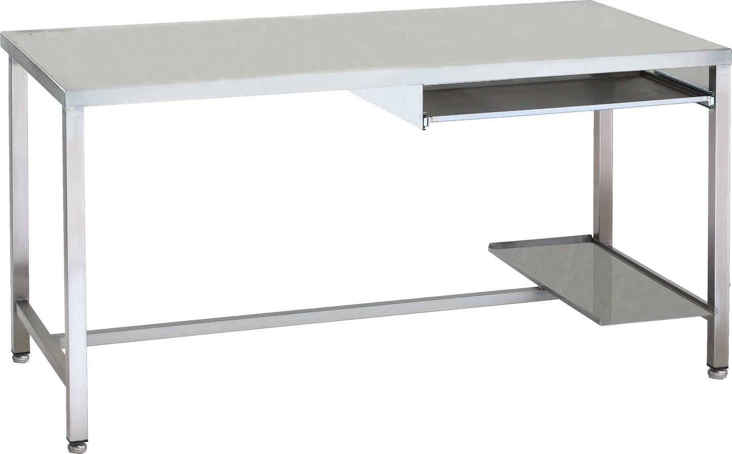 Stainless steel computer desk