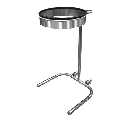 Open frame pedestal waste bag holders