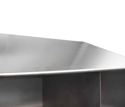 Stainless steel shoe and garment storage cupboard