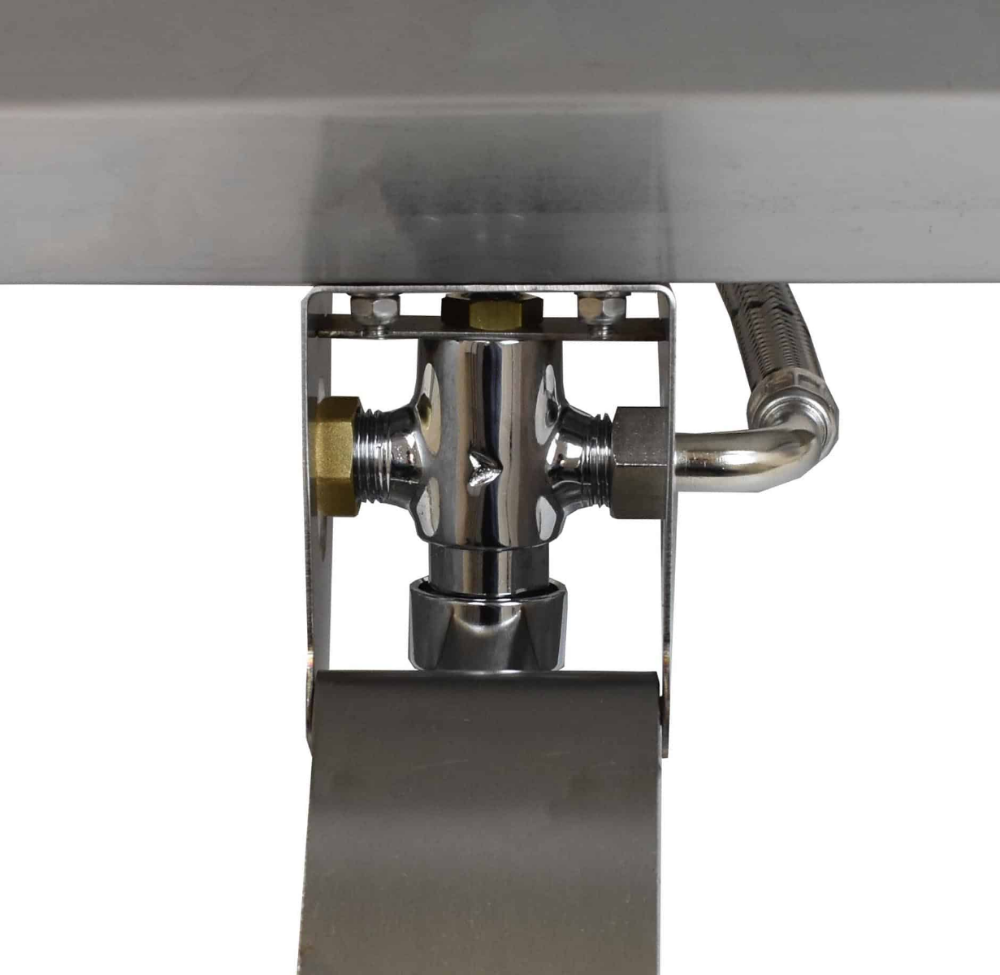 Chrome-plated water valve