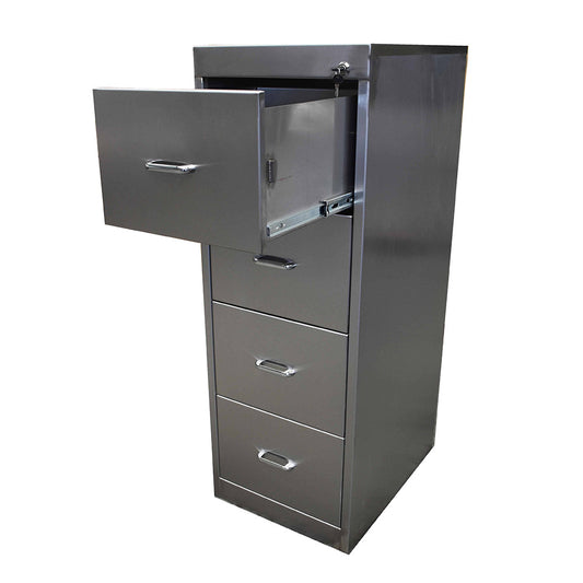 Stainless steel filing cabinet