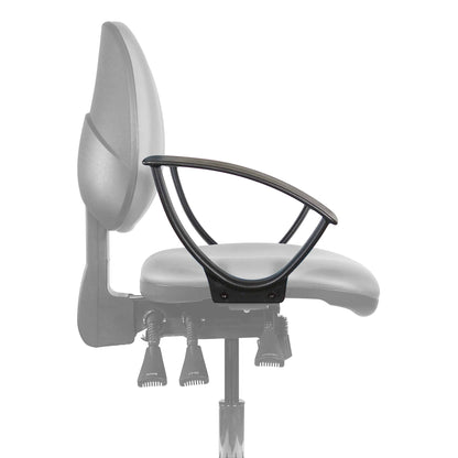Chair fixed arms add-on