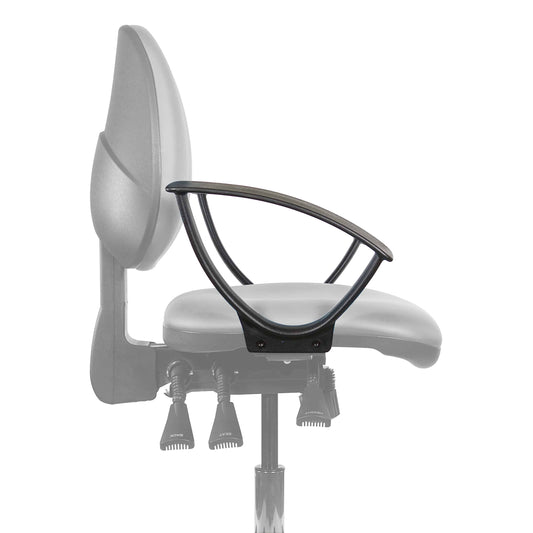 Chair fixed arms add-on