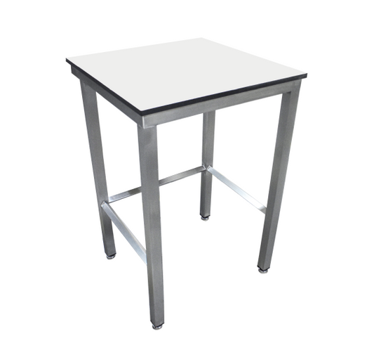 Trespa® Toplab Base laboratory heavy duty table with rear tie bar